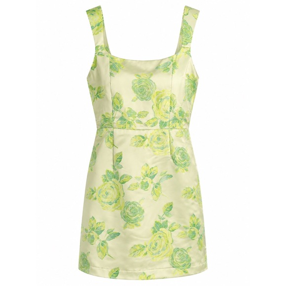 Lulus Dresses & Skirts - NWT Lulus Brighter Side Floral Jacquard Mini Dress M MSRP $69 Green